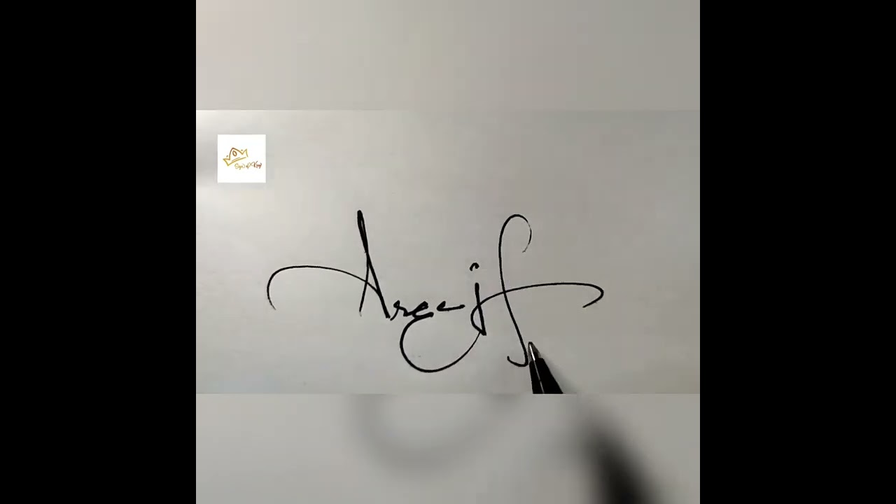 A signature style | Areej Fatima Name signature 