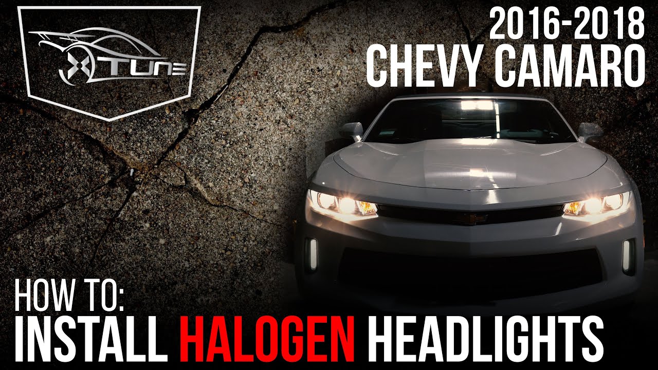 X-tune Installation Video: 2016-2018 Chevy Camaro  - Halogen Headlights