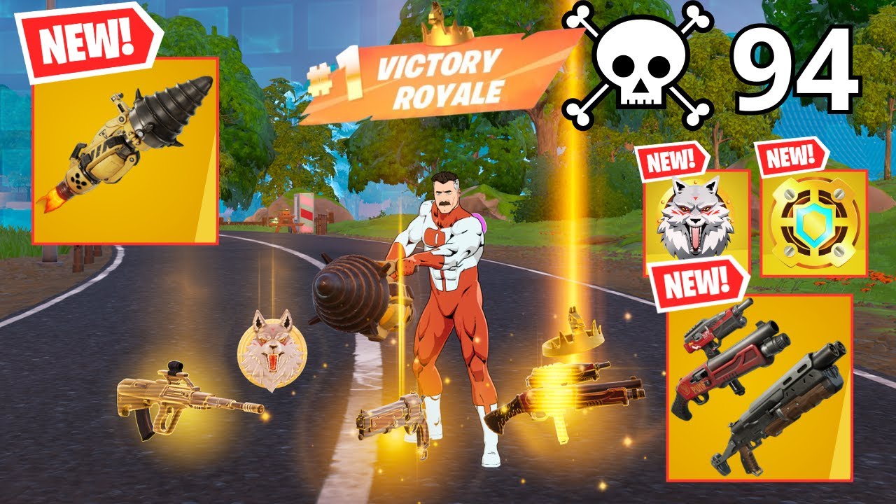 94 Elimination OMNI MAN (INVENCIBLE) Solo Vs Squads Zero Build Gameplay (Fortnite Chapter 6 Season2)