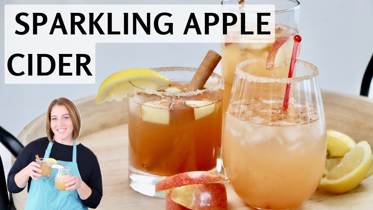 Как приготовить игристый яблочный сидр | Быстрый, простой и освежающий безалкогольный коктейль
