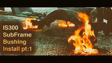 Lexus Is300 polyurethane Subframe Bushing Install Part:1