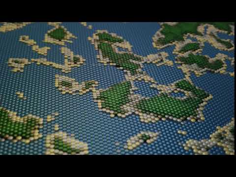Blender Hex Height Grid Render Example