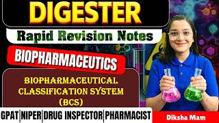 D-6 | Biopharmaceutical Classification System (BCS) - Biopharmaceutics | Rapid revision note