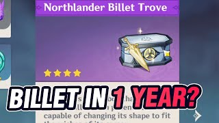 HOW MANY billet given in 1 year of Genshin Impact?