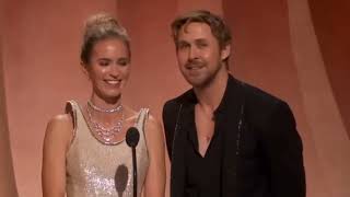 Ryan Gosling and Emily Blunt exchange playful barbs at the Oscars