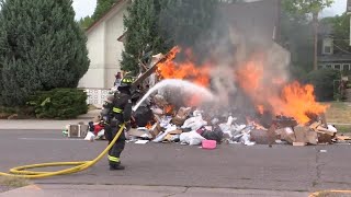 Web extra: Firefighters douse garbage fire in downtown Billings