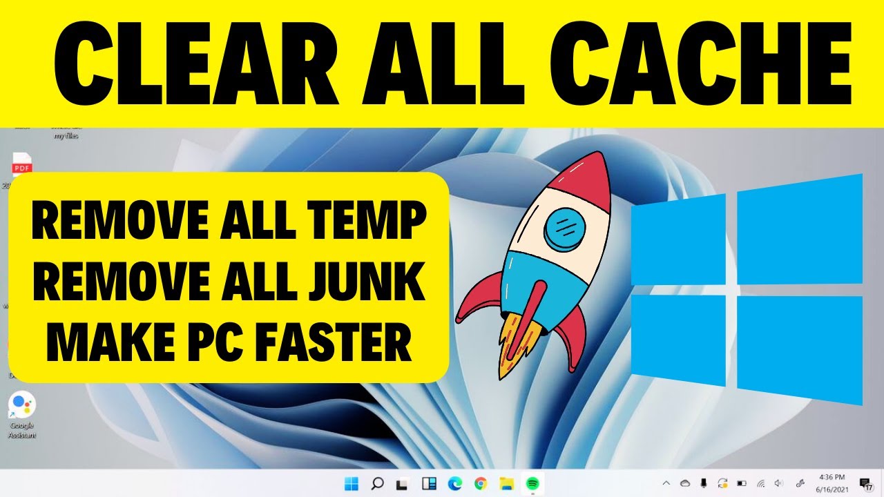 How to Clear ALL CACHE & JUNK From Windows 11 & Windows 10 - YouTube