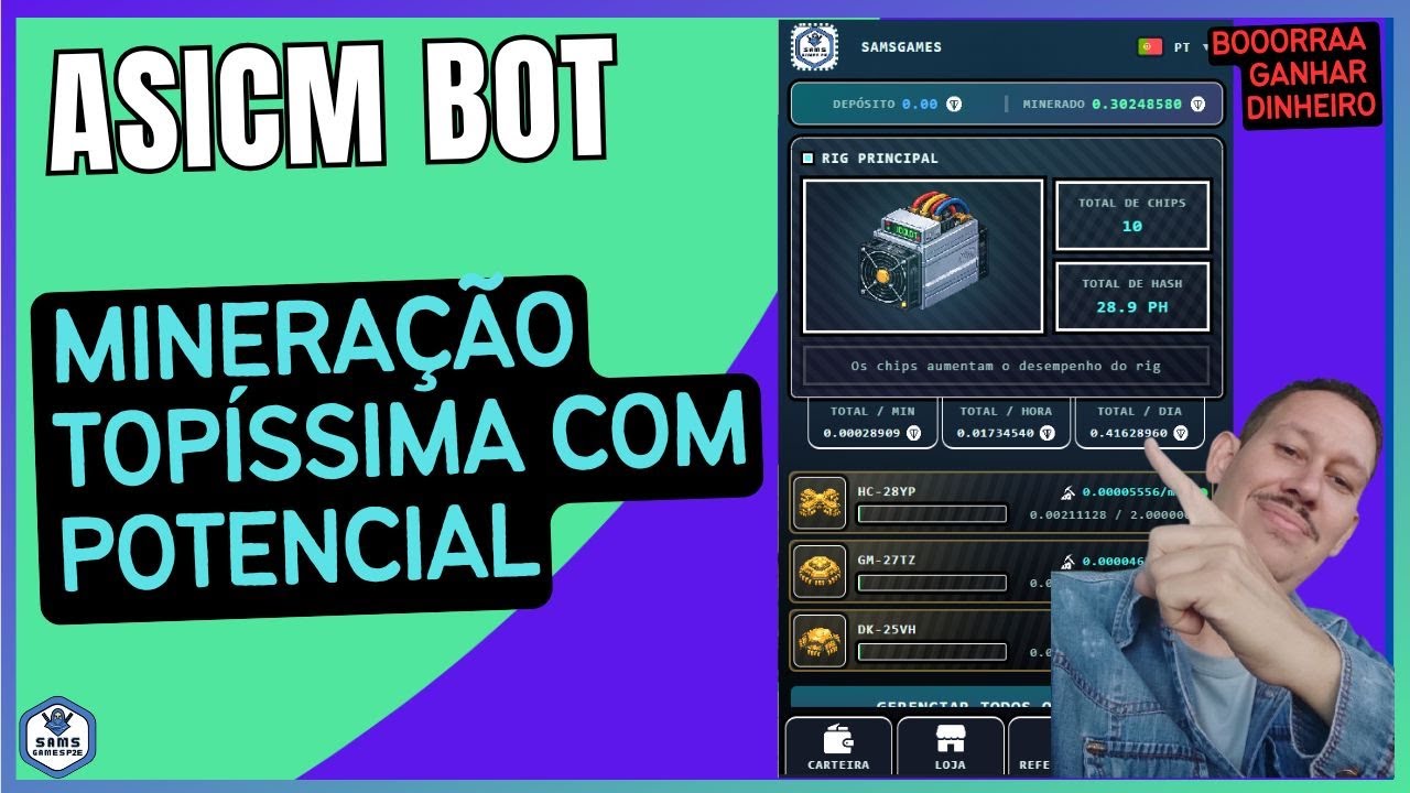 ASICM Bot Mineração Com Muito Potencial
