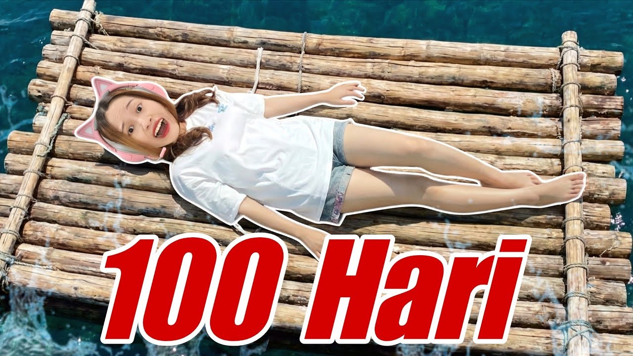 Mencoba 100 Hari di Atas Perahu! [Raft 101 Survival]