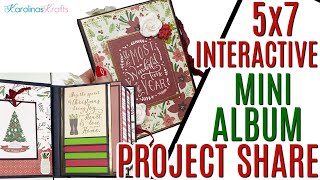Christmas Interactive 5x7 Mini Album Project Share using Cozy Christmas Collection, Christmas Album