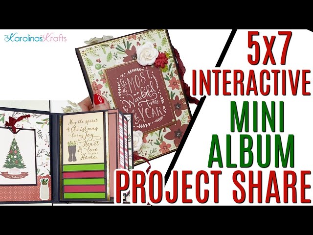 Christmas Interactive 5x7 Mini Album Project Share using Cozy Christmas  Collection, Christmas Album 