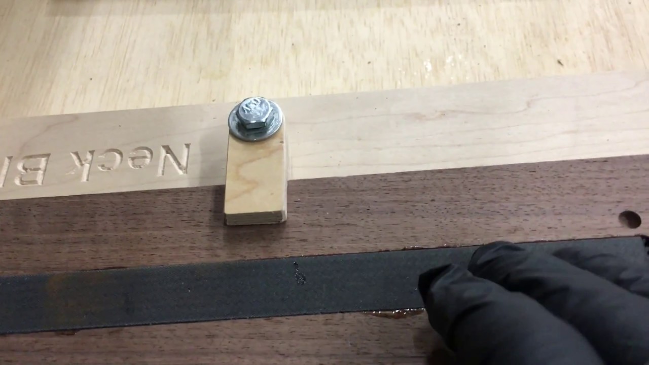 Carbon fiber DTube installation (guitar neck), round two YouTube