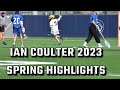 Ian coulter 2023 spring lacrosse highlights