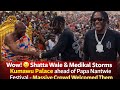 Wow! 😮Shatta Wale & Medikal Storms Kumawu Palace#Papa Nantwie Festival- Massive Crowd Welcomed Them