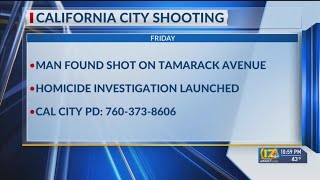 Man dies after being shot in Cal City, officers launch homicide investigation: CCPD