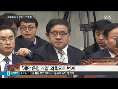 본인은 부인하지만…의혹마다 등장하는 안종범 / SBS