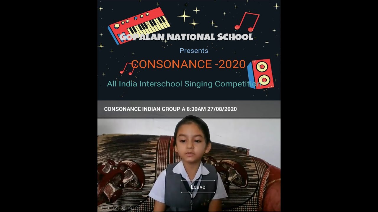 Twishaa's Performance in Consonance 2020 -- All India Inter School Music Competition