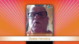 TV Oranje app videoboodschap - Doeke Hemstra
