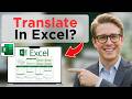 How To Translate In Excel (Full Guide 2026)