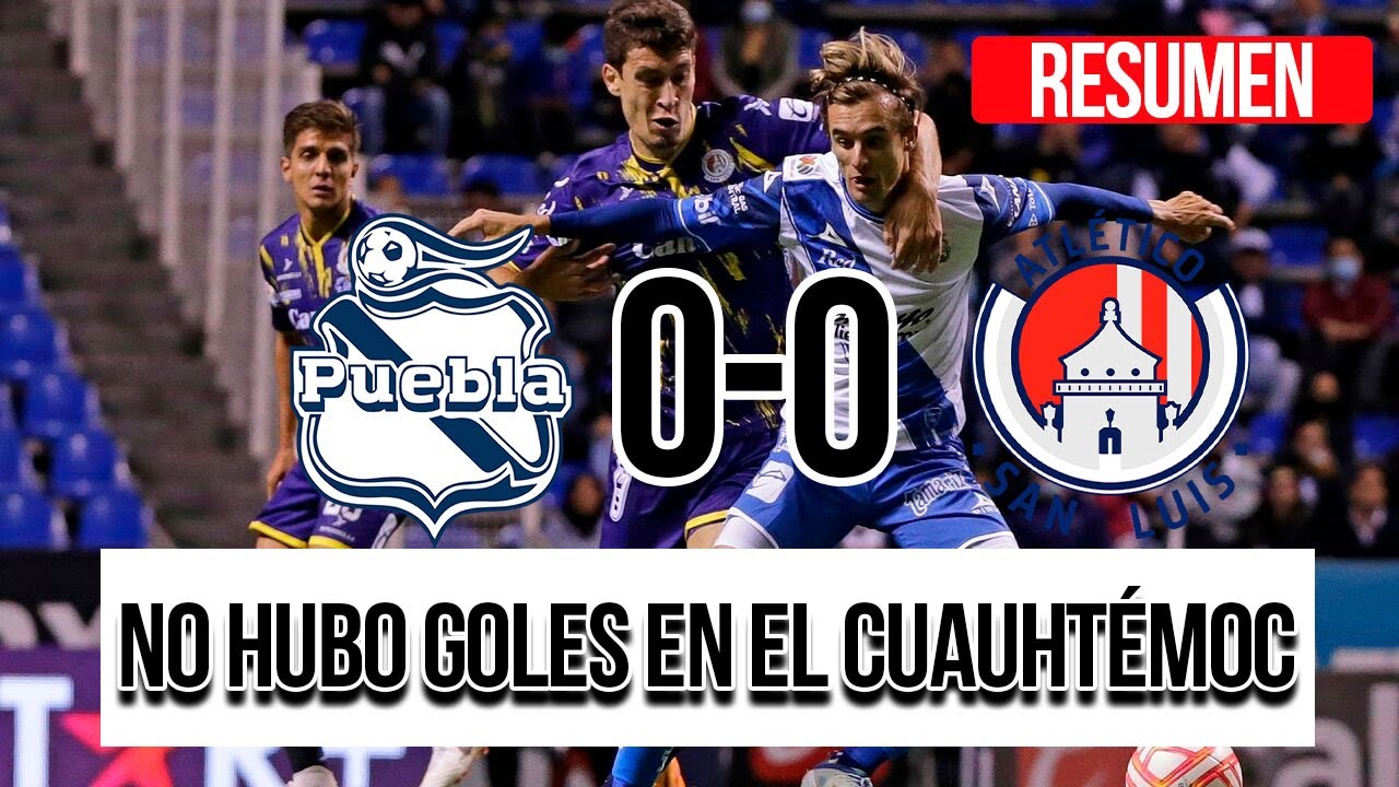 Puebla vs San Luis | Resumen 0-0 | Jornada 6 AP22 - YouTube