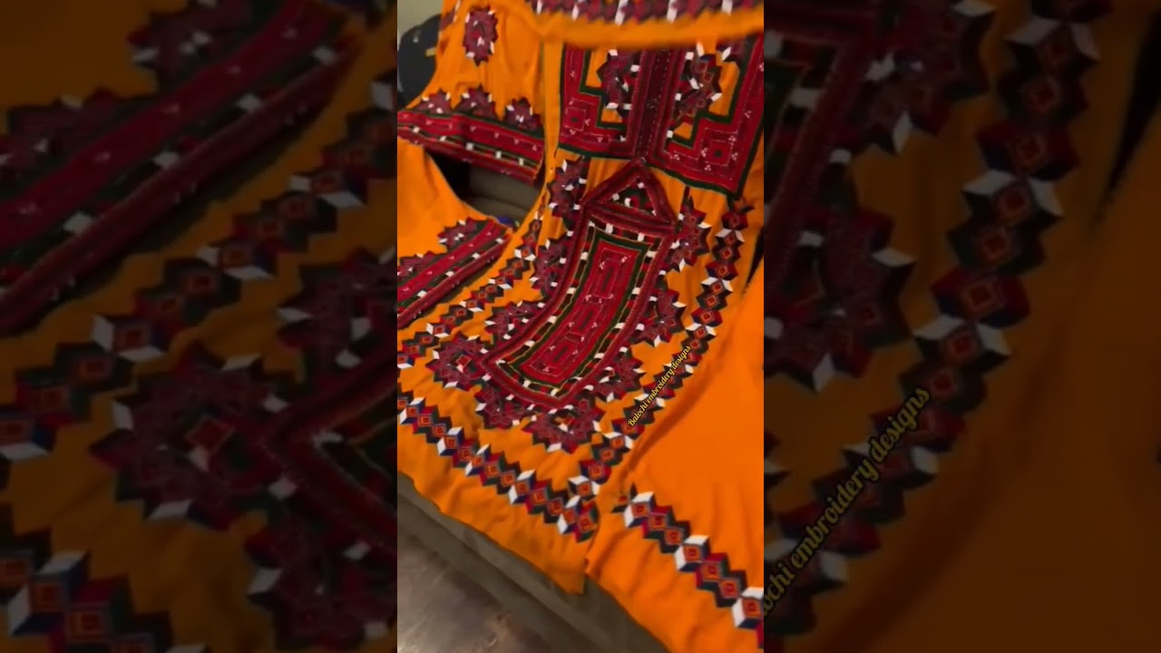 Balochi embroidery designs suit 