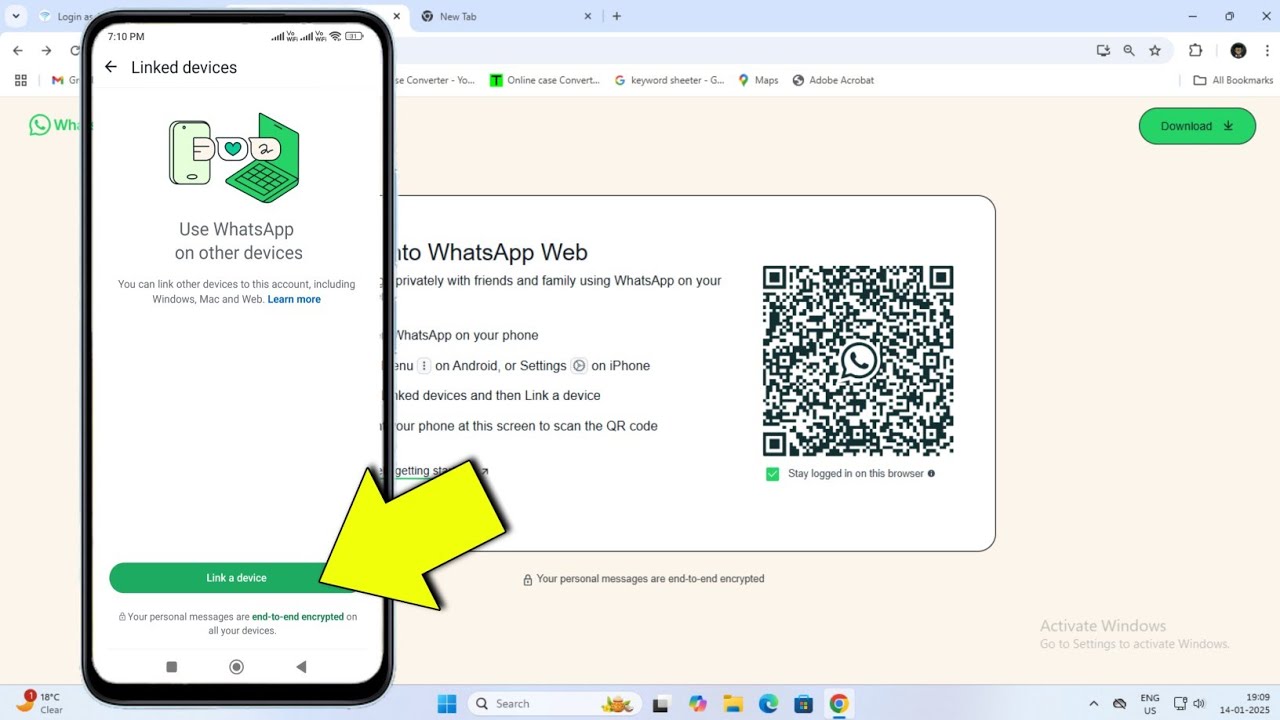 Linked Devices Whatsapp Me Qr Code Kaise Nikale | Whatsapp Qr Code ...
