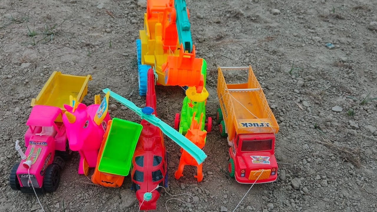 Mini Trackto mini JCB 🚜 mini 🚌 Toy Cartoon. Khelar DuniyaTV 🚜🚜