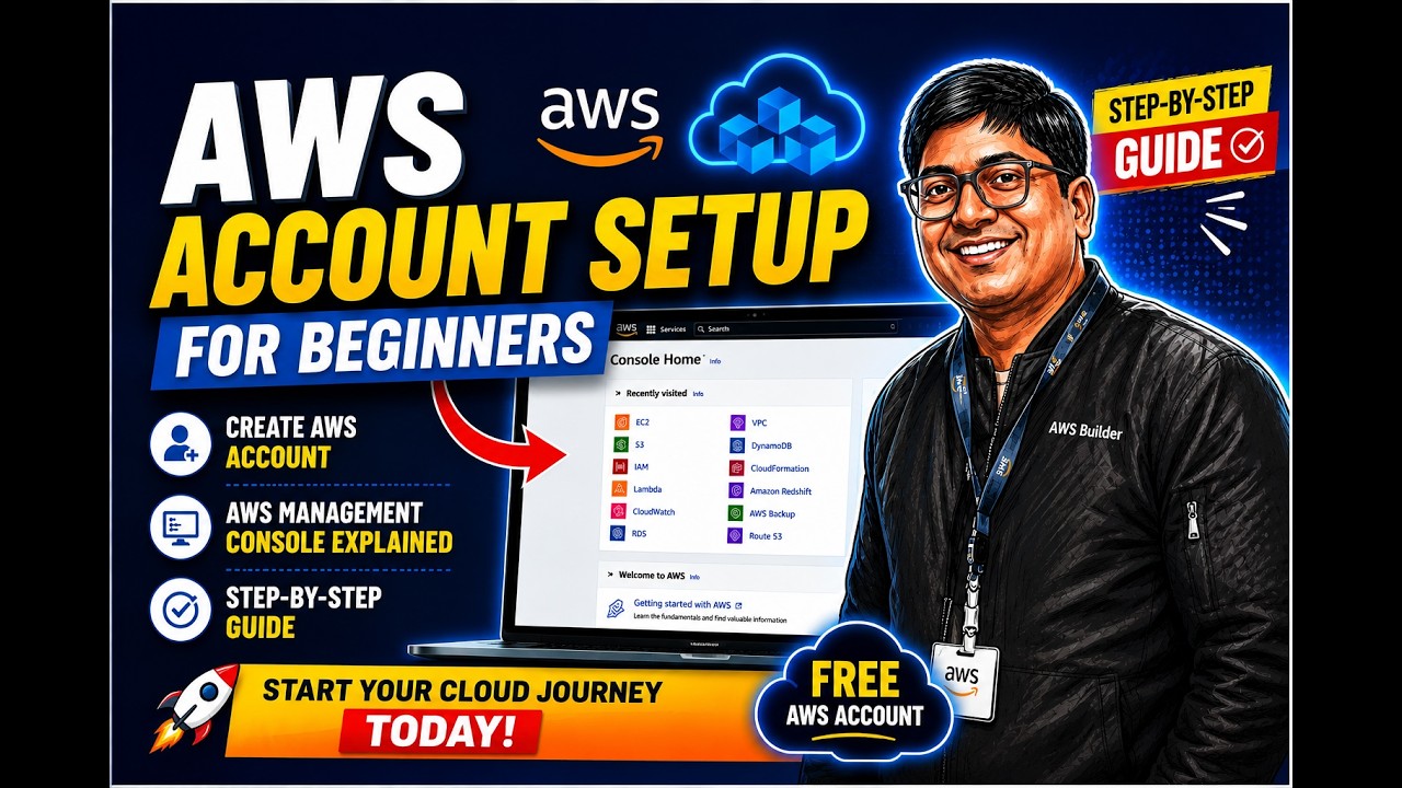 🚀 AWS Account Setup for Beginners | AWS Management Console Explained Step-by-Step
