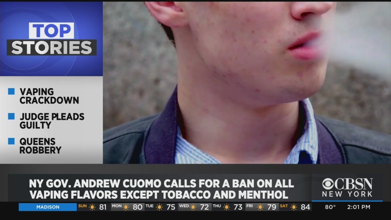 Gov. Cuomo Calls For Ban On Most Vaping Flavors