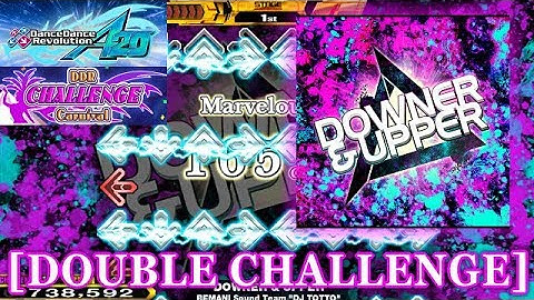【DDR A20】 DOWNER & UPPER [DOUBLE CHALLENGE] 譜面確認＋クラップ