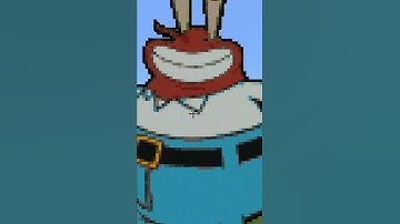 SPONGEBOB MR KRABS | MINECRAFT PIXEL ART | GAMING STRIKE #minecraft #shorts #trending #pixelart