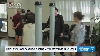 Pinellas County School Board Members to get an update on the Weapon Detection Pilot Program