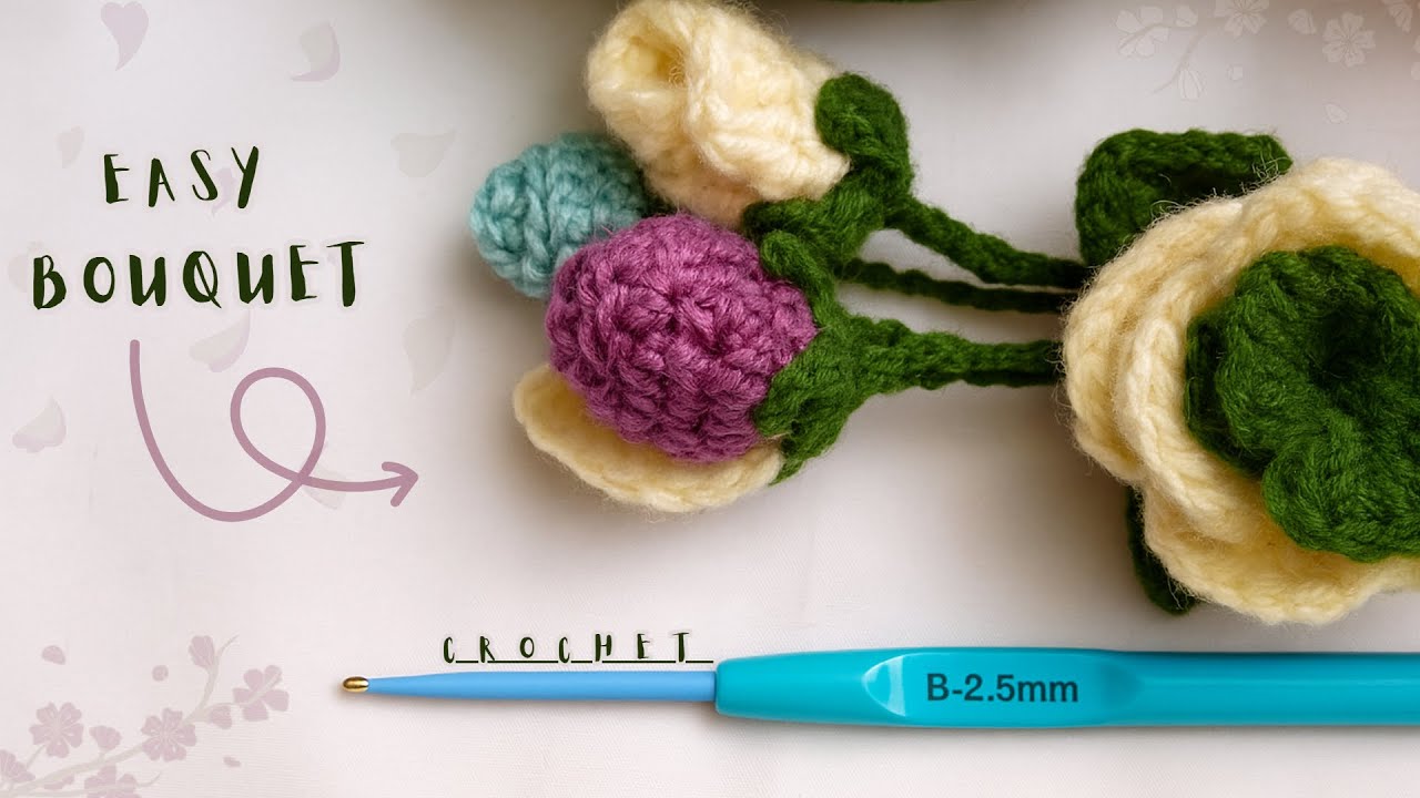 Easy Bouquet | woolen bouquet | Crochet