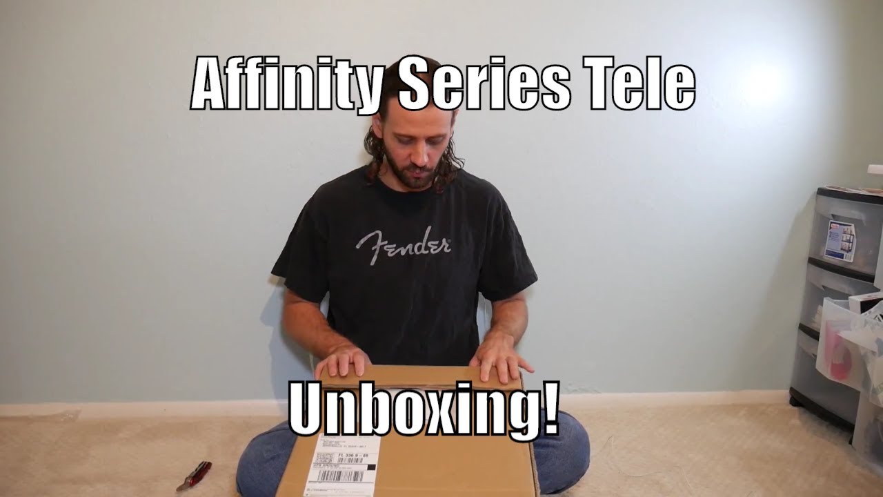Fender Squier Telecaster Affinity Series. Unboxing! - YouTube