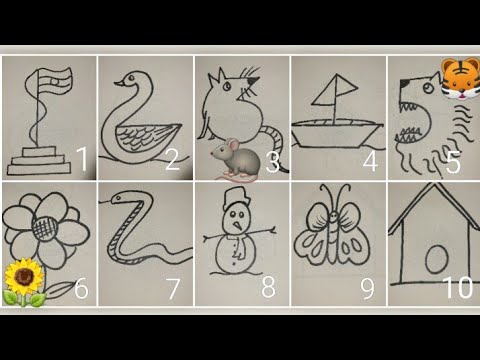 10 Easy Drawing Technics with E, Drawing with Alphabets / Letters #ABCD | Art  drawings for kids, Easy christmas drawings, Oil pastel drawings easy