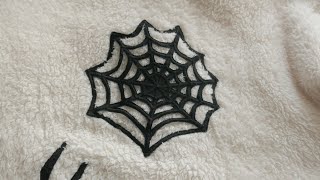 Fast simple halloween spider web sewing application @OwlByMytko screenshot 1