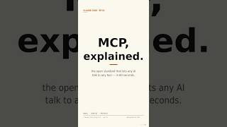 MCP explained in 60 seconds 🔌 #algosketch