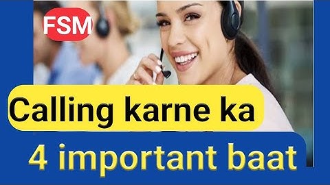 Calling karna ka 4 important baat || Customer se baat kaise kare || jio smart FSM calling