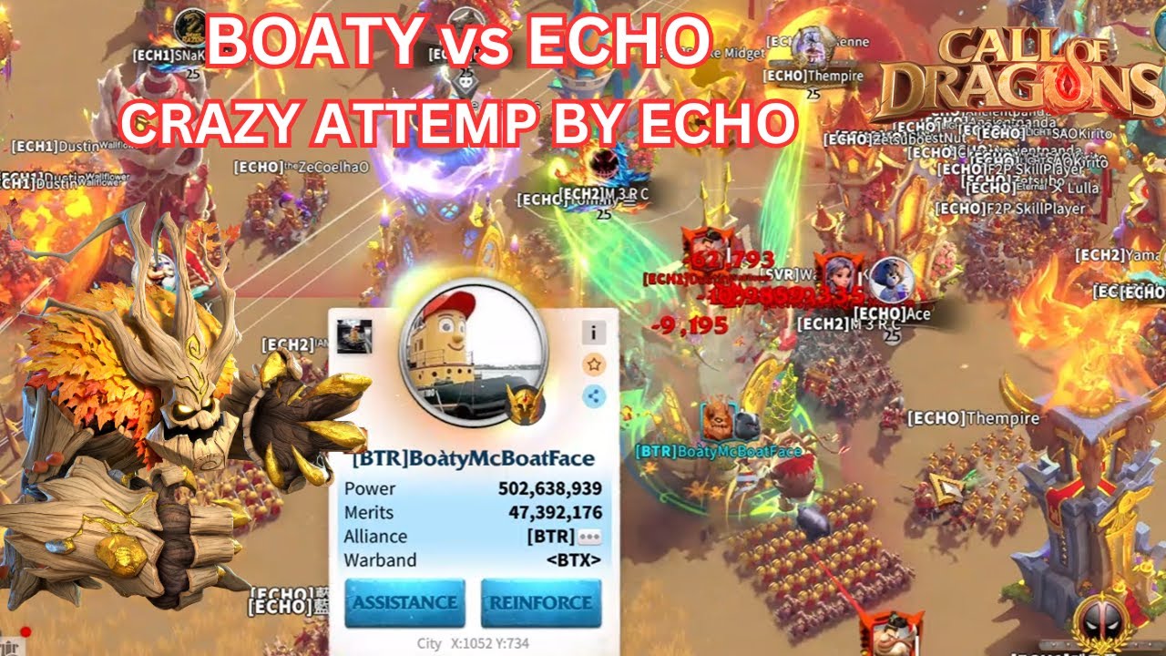 BOATYMCBOATFACE vs ECHO| INSANE ATTEMPT BY ECHO