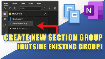 OneNote - Create a New Section Group OUTSIDE of an Existing Section Group