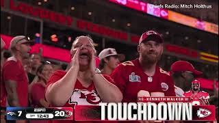 All play by play calls of Chiefs RB Kenneth Walker’s 60 Yard TD