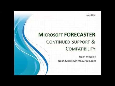 Microsoft Forecaster Compatibility and Support 2016