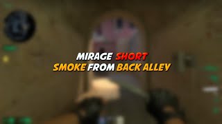 Csgo Smoke Tutorial Mirage - Short Smoke From Back Alley