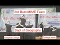 Mime Competition- GEOGRAPHY DEPARTMENT 