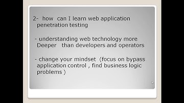 1 - Web application penetration testing  - introduction