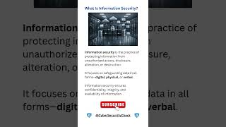 What Is Information Security? | Definition & Core Principles #cybersecurity