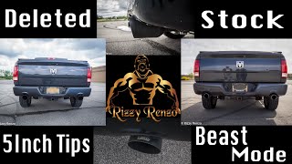 Stock Vs Muffler delete Vs 5 inch tips and more  (Rizzy Talks Ep 30)