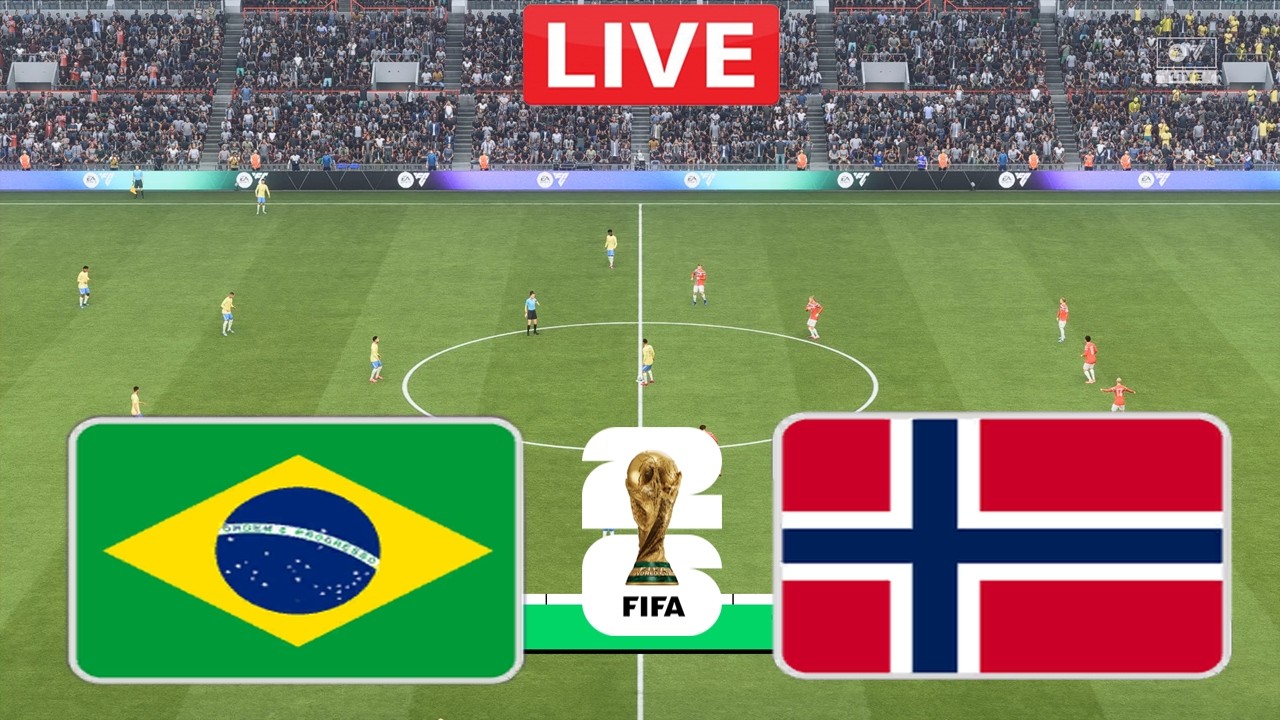 Brazil vs Norway LIVE | FIFA World Cup 2026 | Full Match Streaming | FC 26 Gameplay Simulation
