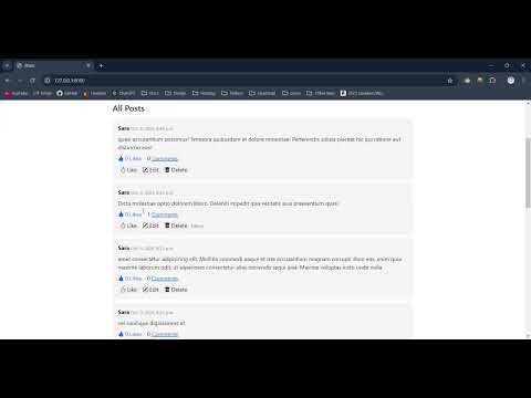 CS50’s Web Programming - Project 4 Network