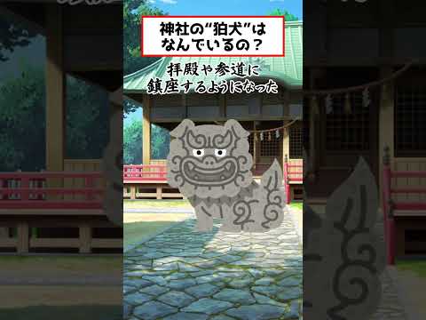 【神社の雑学】どうして神社に狛犬がいるの？ #狛犬 #神社